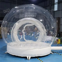 Dôme transparent en forme d'igloo géant en PVC gonflable pour fête d'enfants, ballons à bulles
