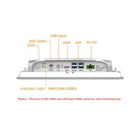 Écran tactile LCD industriel de 21,5 pouces, étanche IP65 pour extérieur, moniteur LCD industriel KVM longue distance