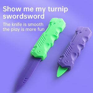 Tik Tok sıcak satış fabrika doğrudan satış dekompresyon oyuncak roman renkli bahar genişleme bıçak çocuklar için 3 + - Product Image 5