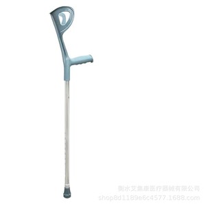 Muletas de codo ligeras antideslizantes, ayuda para caminar para personas mayores, soporte de rehabilitación con apoyo de codo tipo U y placa reflectante - Product Image 3