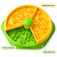 Bol interactif pour animaux de compagnie en plastique ABS durable, rotatif, à alimentation lente, pour chat et chien, distributeur de friandises