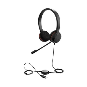 Casque filaire professionnel <span class=keywords><strong>Jabra</strong></span> <span class=keywords><strong>Evolve</strong></span> <span class=keywords><strong>20</strong></span> C+A stéréo certifié Microsoft Teams, USB-A/USB-C, micro antibruit pour entreprise - Product Image 2