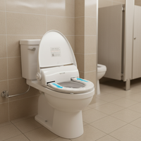 Couvre-siège de toilette en plastique sanitaire pour garantir l'hygiène des utilisateurs des toilettes publiques