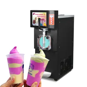 Totally-enclosed type frozen cocktail ice slushy machine/cocktail margarita machine/milk shake slush maker with CE ETL