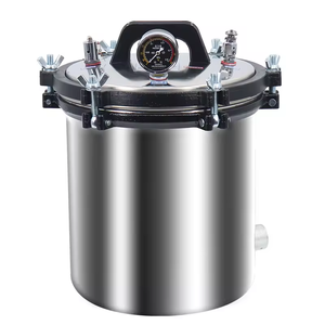 Peralatan sterilisasi uap laboratorium autoklaf 18L & 24L portabel dengan properti anestesi tekanan dokter hewan - Product Image 2