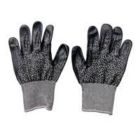 Gants personnalisés 18G en nitrile micro-mousse respirant, enduits, anti-coupure niveau A7, résistants à l'abrasion et aux déchirures, avec finition sel et poivre