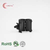 Filtro EMI de ferrita dividida SCRC 90D con núcleo de abrazadera a presión para cable de alimentación de pequeños electrodomésticos, diámetro interior de 9 mm