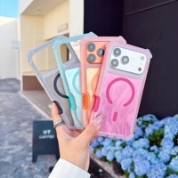 Nouvelle coque de protection antichoc magnétique en camélia pour iPhone 13 14 15 16 17 18 Plus Pro Max