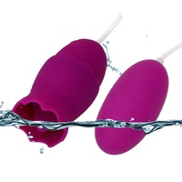 Leistungsstarker 20-Funktionen Magic Eggs Doppelkopf-Vibrator Klitoris-Stimulator Zungen-Leck-Nippel-Lecker Bullet für sexuelles Vergnügen