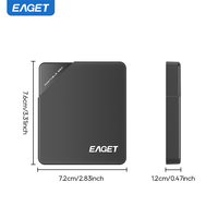 Disques durs externes SSD portables EAGET M9 haute vitesse PSSD Type-C 120 Go/240 Go/480 Go/1 To/2 To avec boîtier en plastique OEM pour ordinateur