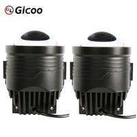 Nuevo Proyector LED Tricolor de 12V 120W 3.0 Pulgadas 6000K 20000LM con Lente, IP67 Impermeable, de Aluminio, para Faros Delanteros de Coche, Luz Alta/Baja