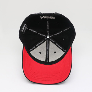 Wholesale Custom 3D Embroidery Logo Shiny Color Under Brim Sporty Hats 6 Panel Baseball Cap Casual Wear - Product Image 2