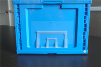 HUADING 650*440*345mm Caisse en plastique PP pliable, empilable et légère pour le rangement multifonctionnel de la cuisine et du garde-manger