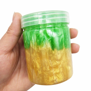 Galaxy Colorful Glitter <b>Putty</b> Poop Slime Toy Fruits Jelly Crystal Clay Stress Relief Slime for Kids Boys Girls Playdough Slime - Product Image 6