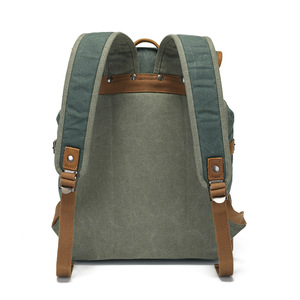 Sacs de voyage sportifs rétro tendance, sacs de randonnée, sacs d'école pour étudiants, sacs à dos en toile cirée Crazy Horse pour la randonnée - Product Image 3