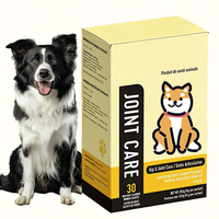 Poudre sans céréales pour la santé des articulations des chiens, saveur bœuf, glucosamine, chondroïtine, MSM, 120 grammes