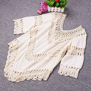 ชุดเดรสชายหาดสีขาวสำหรับผู้หญิงชุดบิกินีผ้าฝ้ายสำหรับใส่ในวันหยุดฤดูร้อนกำหนดเองได้ไซส์ใหญ่พิเศษ - Product Image 3