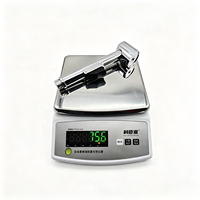 Metalique 210060 Chrome Ergonomic Handheld ABS Portable High Jet Spray Gun Toilet Bidet Bathroom Health Faucet dengan Braket Dinding