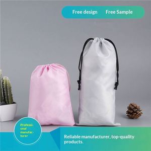 <b>Drawstring</b> Storage Bags 210D Polyester Cloth Shopping <b>Backpack</b> Can Print Logo Letter Pattern - Product Image 2