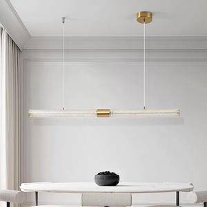 意大利简约高端酒吧餐厅吊灯2025新款创意艺术家使用圆柱形单线条形灯 - Product Image 3