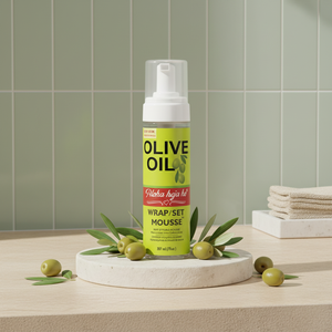 Eigenmarke Olivenöl Langanhaltende Styling-Haar-Mousse Feuchtigkeitsspendend Anti-Frizz Olivenöl Haarstyling-Mousse - Product Image 1