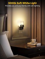 Veilleuse sans flamme LOHAS, lumière créative à brancher avec capteur crépusculaire LED pour chambre et couloir