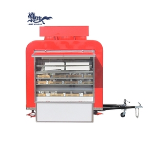 Chariot de nourriture mobile miniature JX-FS220R pour café et cupcakes, avec structure en aluminium, pour la vente de collations et de restauration rapide - Product Image 2