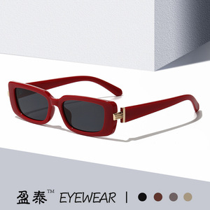 แว่นกันแดดกรอบสี่เหลี่ยม PC UV400 แว่นตาแฟชั่นสำหรับทุกเพศ - Product Image 5