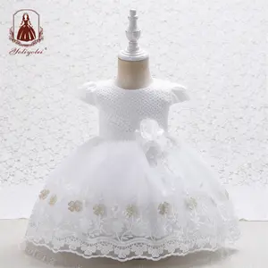 Детская одежда Yoliyolei, платье для крещения, дизайнерское платье для девочек Eid Al-fitr, пасхальное детское хлопковое платье принцессы для детей 0-3 месяцев