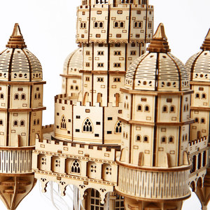 Grand Puzzle 3D en Bois <span class=keywords><strong>Château</strong></span> Volant DIY, Modè<span class=keywords><strong>le</strong></span> Artisanat Diorama Fantastique à Collectionner - Product Image 2
