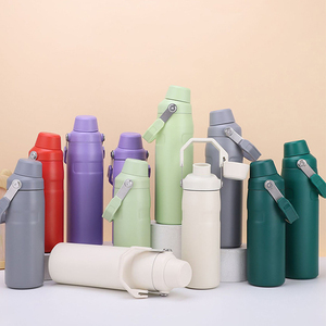 18/24/36oz con bocca ironica in acciaio inossidabile 304 isolato sottovuoto Outdoor Sport Climbing Champing borraccia con manico - Product Image 2