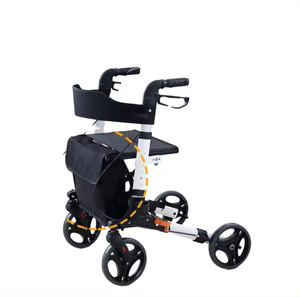 Upright Rollator Adult Folding Walker <strong>Walking</strong> <strong>Frames</strong> Standard Adults the Elderly Rollator Walker Rollator Walker <strong>With</strong> <strong>Seat</strong> - Product Image 3