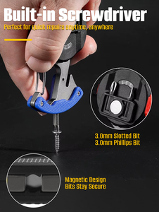 Luz de Trabajo Portátil de Llavero para Camping, Pequeña Linterna de Llavero Impermeable para Exteriores, Luz de Llavero LED COB <span class=keywords><strong>Recargable</strong></span> con Herramienta - Product Image 6