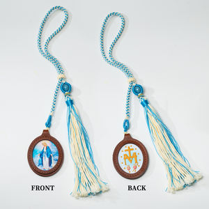 Pendentif unisexe GIVELUCK Miracle Virgin Cameo en matériaux riches en fibres pour la décoration de la voiture et de la maison, protection religieuse sainte - Product Image 3