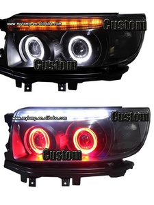 Faros Delanteros LED Personalizados para Subaru Forester/XT, Lámparas Delanteras Premium con Proyector Halo, 2003-2005 2006 <span class=keywords><strong>2008</strong></span> - Product Image 6