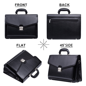 Maletín de Cuero para Portátil, Estilo Italiano, Hecho a Mano en China, Color Marrón Elegante, para Hombre - Product Image 6