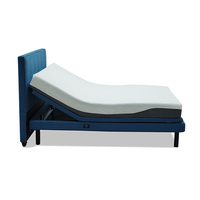 Usine ODM Base Réglable Cadre de Lit Réglable avec USB ODM Vente en Gros Base de Lit Double avec Matelas Boîte en Carton Métallique Moderne