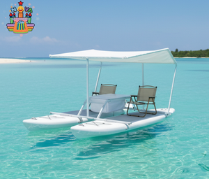 Plataforma Flotante <span class=keywords><strong>Inflable</strong></span> Tipo Catamarán, Doble <span class=keywords><strong>Tabla</strong></span> de SUP <span class=keywords><strong>con</strong></span> Toldo, Mesa y Asientos - Product Image 5