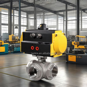Edelstahl-Gewinde kugeldruck 3-Wege-Ventil Einfach betätigte pneumatische Leistung OEM Anpassbar für <span class=keywords><strong>Gas</strong></span> medien - Product Image 4