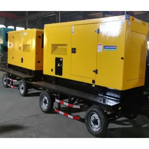Global group 400V 50HZ 200kva 160kw mobile silent diesel generators