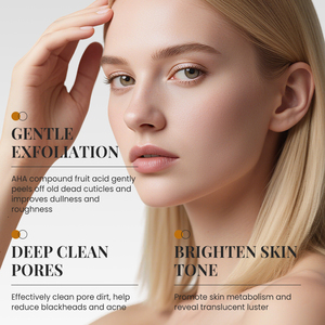 KORMESIC - Limpiador Facial de Glicerina con AHA y Limón, 100g, Etiqueta Privada, Venta al por Mayor, Espuma Rica Blanqueadora con Vitamina C, Limpiador Facial Suave - Product Image 2