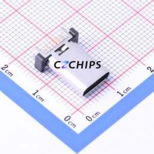 KH-TYPE-C-L13.7-16P USB Connector Through hole Component (THT) Connector Type-C Through Hole 16P - Product Image 1