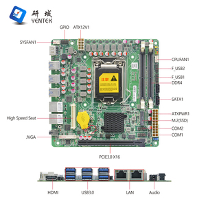 Placa Base Nueva I3 I5 I7 LGA1200 DDR4 128GB, Pantalla HD DP VGA, 2 LAN COM, Win10/Linux Integrado, Mini ITX, Admite hasta 128GB DDR4 - Product Image 2