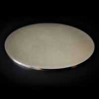Cible de pulvérisation en métal doré pur, plaque ronde Au dia 57mm x 1mm disque Au 99.999%