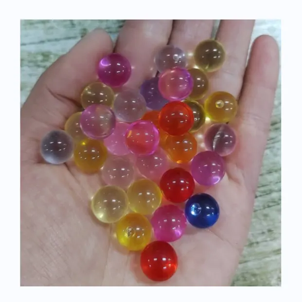 4mm 5mm 6mm 8mm 10mm穴なしクリアカラーアクリルドリルなしラウンドビーズミルクティーパール半透明ビーズスライムフィラー