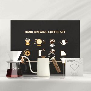 Juego de Regalo de Café de Goteo Metálico Moderno Personalizado con Cafetera y Accesorios con Serigrafía para Amantes del Café - Product Image 3