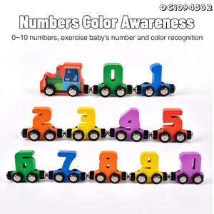 Đầy màu sắc sinh thái thân thiện Montessori và đầu giáo dục toán học trò chơi Bộ dụng cụ nhựa xây dựng khối đồ chơi số Train cho trẻ mẫu giáo - Product Image 5
