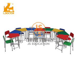 Juego de Mesa y Sillas de Muebles Infantiles Coloridos para Guardería y Escuela - Product Image 3