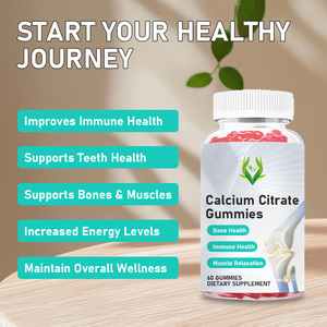 Gummies de citrate de calcium OEM ODM 1200MG sans sucre avec Vitamine D3 K2 Magnésium Zinc pour la santé immunitaire, osseuse, dentaire, cérébrale et le soutien corporel - Product Image 2