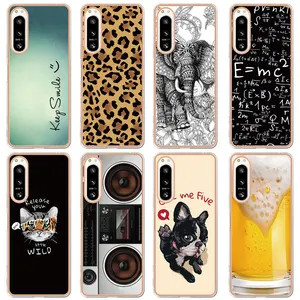 Electroplated pattern dog Cat elephant Animal phone Printed IMD Soft TPU case For Sony Xperia 5 IV 10IV 1IV